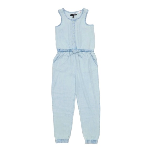 098 Silver Jeans Co. 5 Year Old Girl Light Blue Jumpsuit - Picture 2 of 6